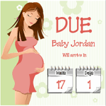 pregnancy countdown ticker